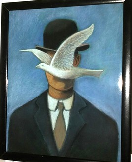 L'homme au chapeau  Magritte