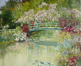 en visite chez Monet