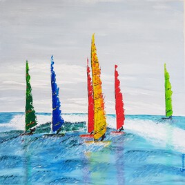 Planches à voiles en compétition