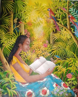 lecture dans For&ecirc;t tropicale