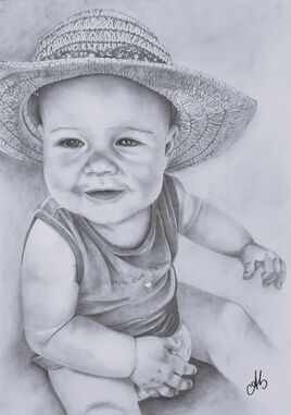 Portrait de bébé fille.