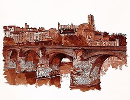 Le pont vieux - Albi -