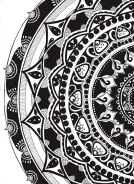 Half mandala