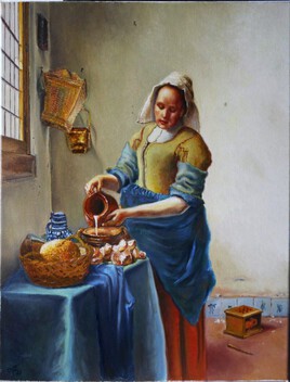 Reproduction La Laitière - Vermeer