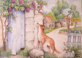Le renard et les raisin