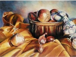 nature morte aux oignons