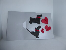 Carte de vœux d'amour ou d'amitié