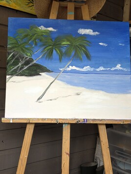 Une plage tranquille