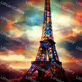 Tour Eiffel colorée