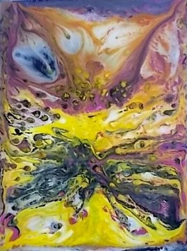 Acrylique fluide. Tableau du 07/02/2019