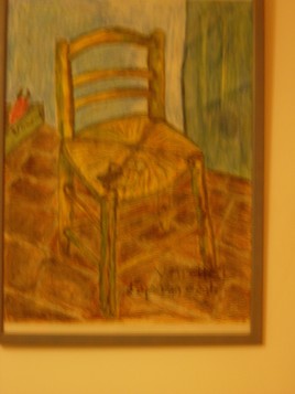 d'après Van Gogh "La chaise et la pipe"