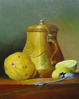 Th&eacute;i&egrave;re en cuivre et citron