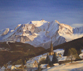 Combloux village hiver