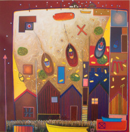 Arcachonade rouge foncé