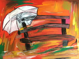 nature morte au parapluie