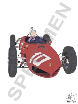 60- Ferrari dino 156 N°10 1962 GP belgium