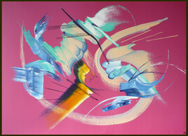 Peinture abstraite L'intrus