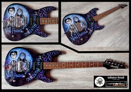 Guitar custom paint aibrush