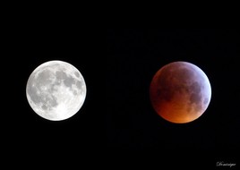 Eclipse de Lune le 21 Janvier à 1 heure et 6h00