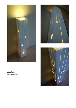 Lampe en Corian grand mod&egrave;le