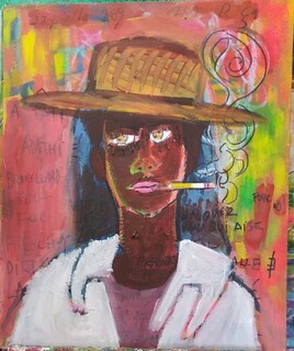 Le fumeur au canotier