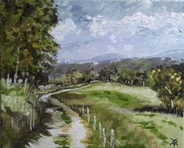 Ciel couvert en chemin