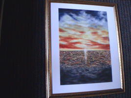 Cr&eacute;puscule en mer