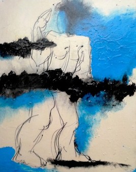 Odalisque devant un nuage noir