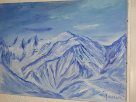 Mont-Blanc bleu blanc