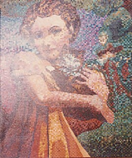 The Child Woman Oil (Abacule Movement) by Claude Dubois