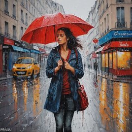 Femme sous la pluie #2