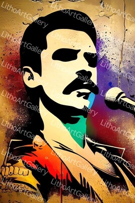 Freddie Mercury street Art (Queen)
