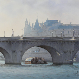Le bateau Mouche et le Pont Neuf