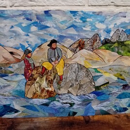 Repos apr&egrave;s la recolte des algues