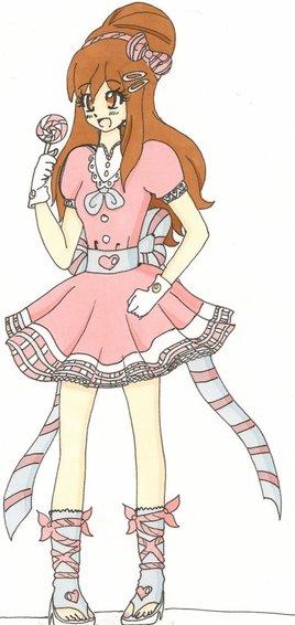 Fille à la robe rose