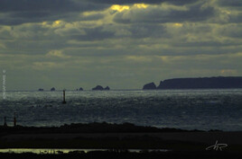 Coucher sur la pointe d'Aurigny