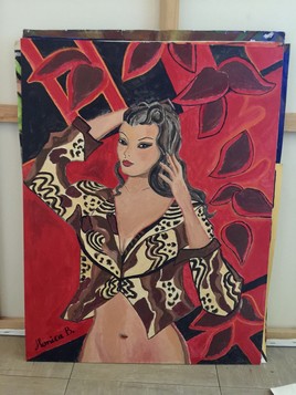 Sofia &agrave; sa toilette