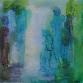 Tableau aquarelle 15cmx15cm