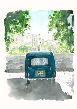 la voiture de Lourmarin...