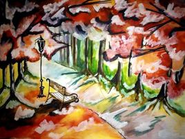 paysage automne hiver