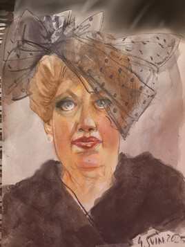 La Dame au manteau d'astrakan