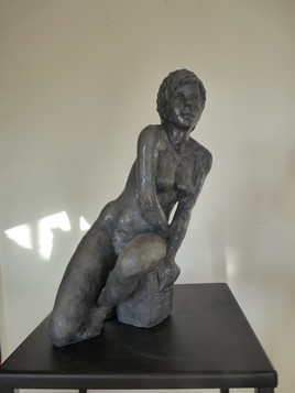 Mila Statue Sculpture terre cuite Art du Nu Design couleur bronze