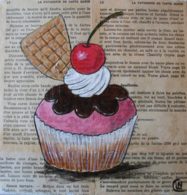 Cupcake cerise