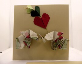 Carte de vœux d'amour ou d'amitié