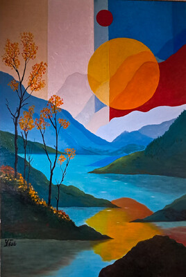 "Automne sur Chenje Lake"