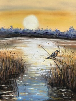 Lac au cr&eacute;puscule