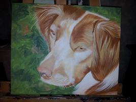 Commande d'un portrait de chien