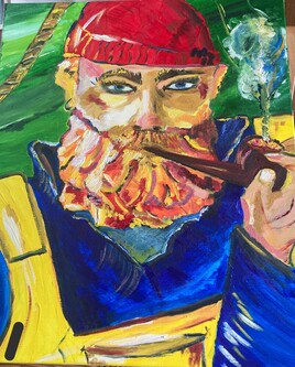 Huile sur toile Aelig