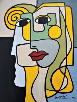portrait cubiste