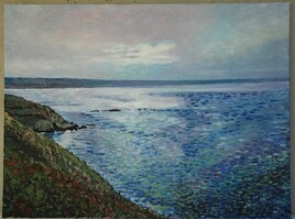 Pointe de Jobourg, Huile sur toile 80/60 cm Pointe de Jobourg, Huile sur toile 80/60 cm